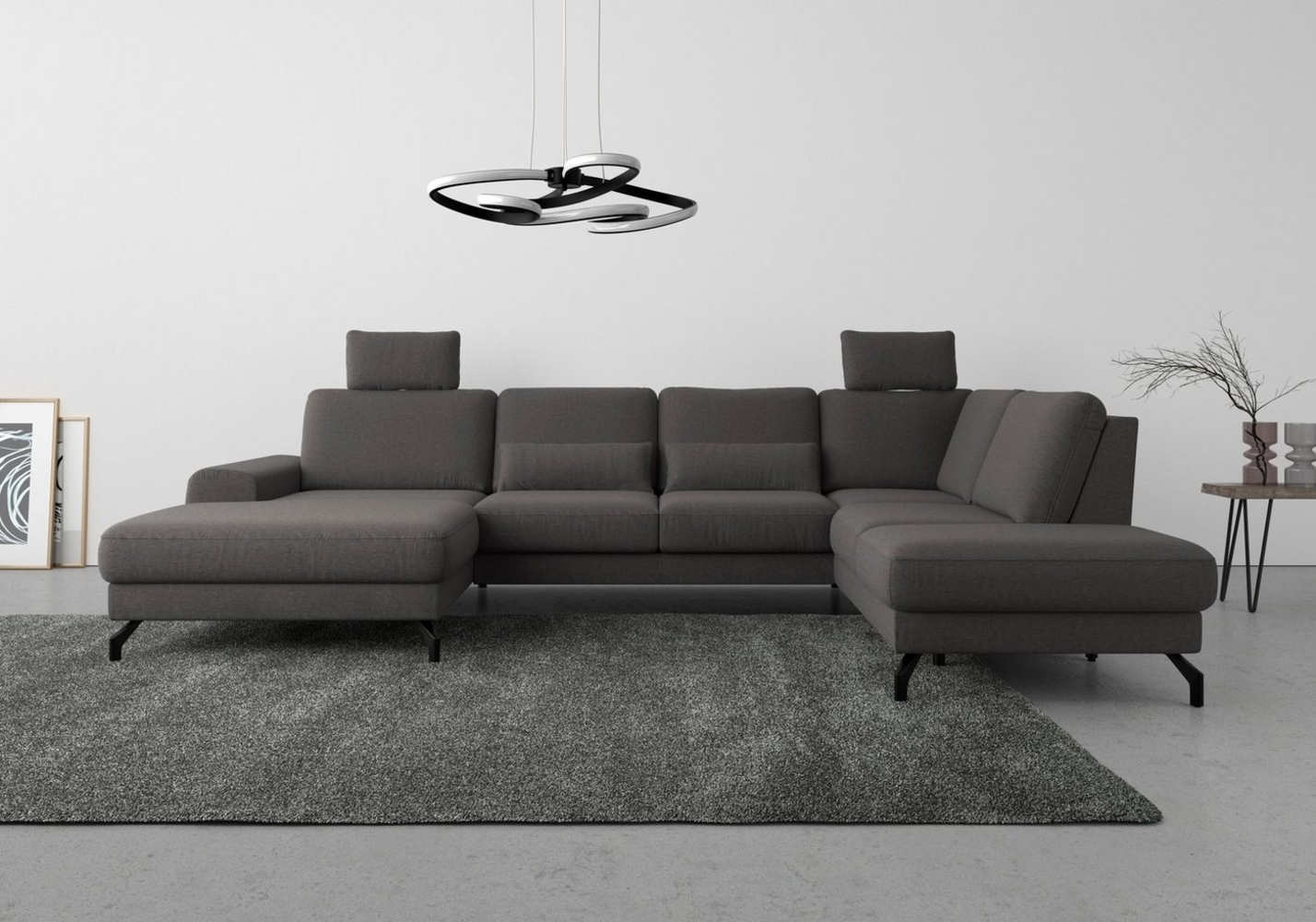 sit&more Wohnlandschaft Cinturo U-Form, inklusive Sitztiefenverstellung und Federkern, Sitzhöhe 45 cm Bild 1