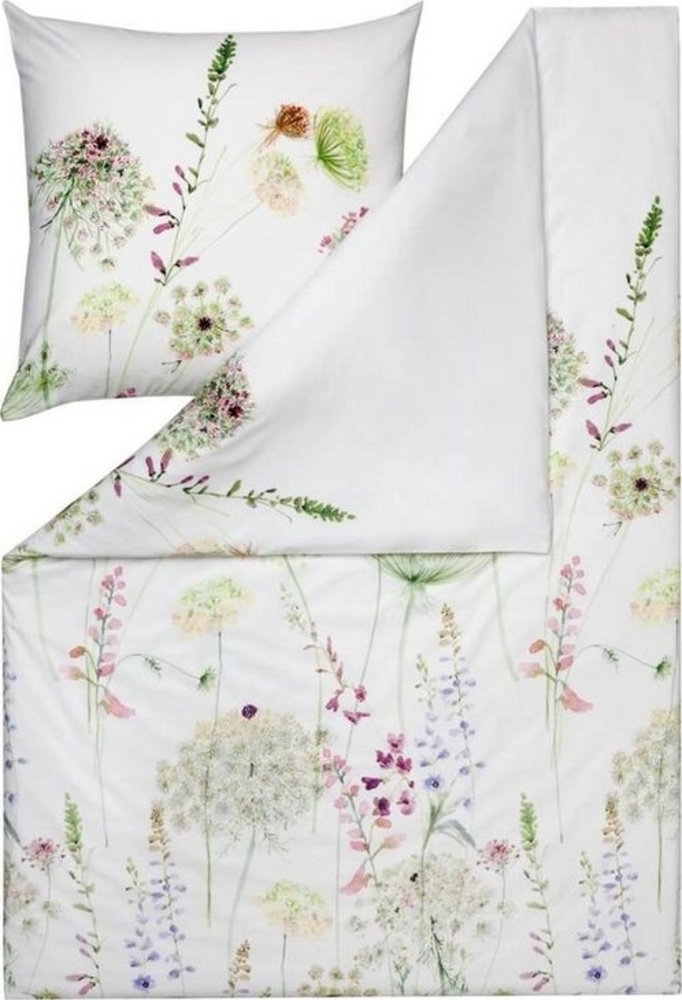 Estella Bettwäsche Meadow 4406 530 Grün Kuschelflanell, Flanell, 2 teilig, Floral Bild 1