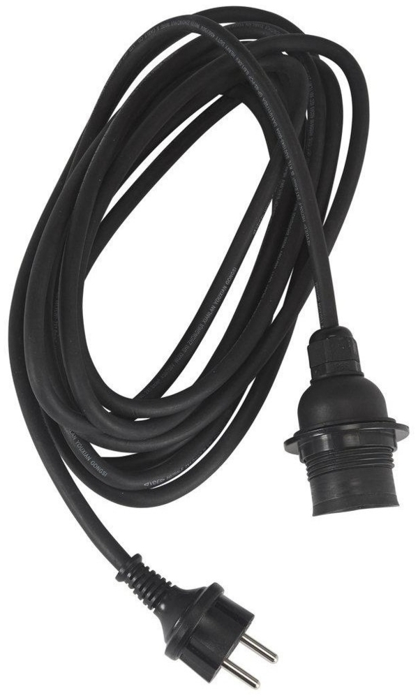 PR Home 1215003 Flex Out Outdoor Lampenfassung E27 schwarz 500cm Bild 1