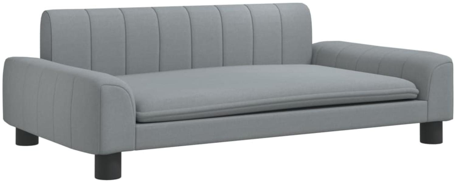 vidaXL Kindersofa Hellgrau 90x53x30 cm Stoff 3196258 Bild 1