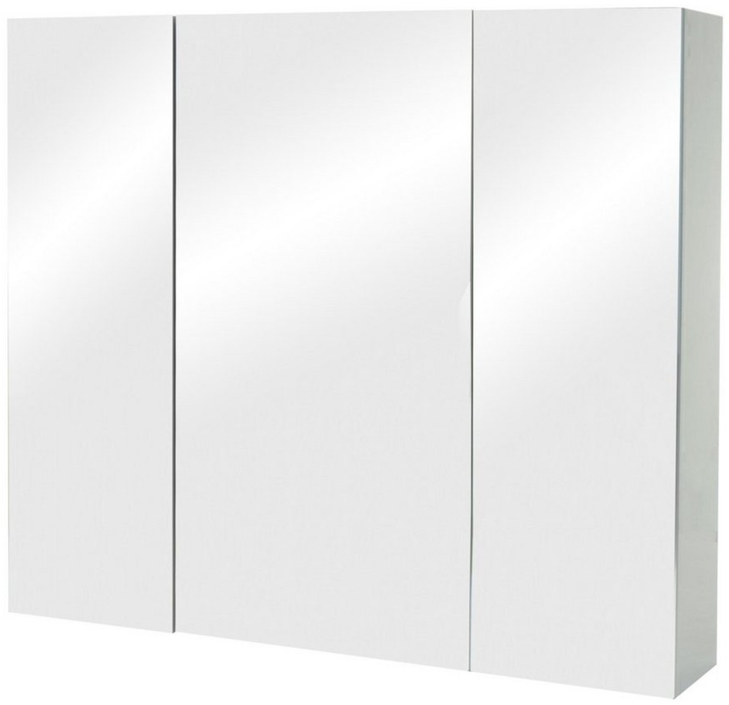 MCW Badezimmerspiegelschrank MCW-B19b-80 mit Ablageflächen, Hochglanz-Optik Bild 1