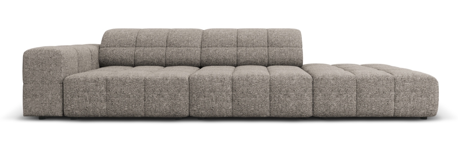 Micadoni Modulares Sofa Jennifer 3-Sitzer Rechts Chenille Grau Bild 1