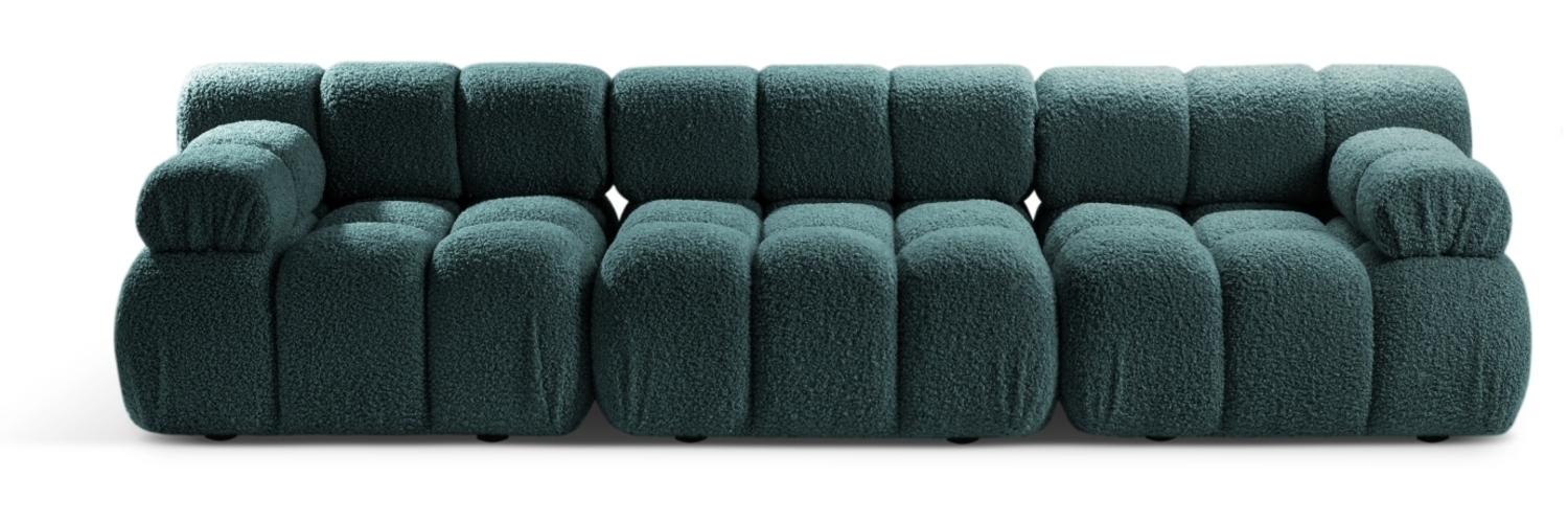Micadoni Modulares Sofa Bellis 3-Sitzer Boucle Petrol Bild 1