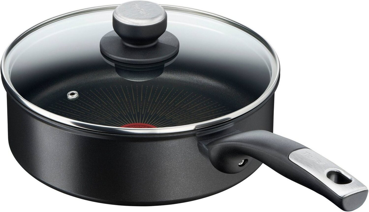 Tefal Schmorpfanne Unlimited, Aluminium, kratzfest, Induktion, Temperaturanzeiger, Made In France, Ø 24 cm Bild 1