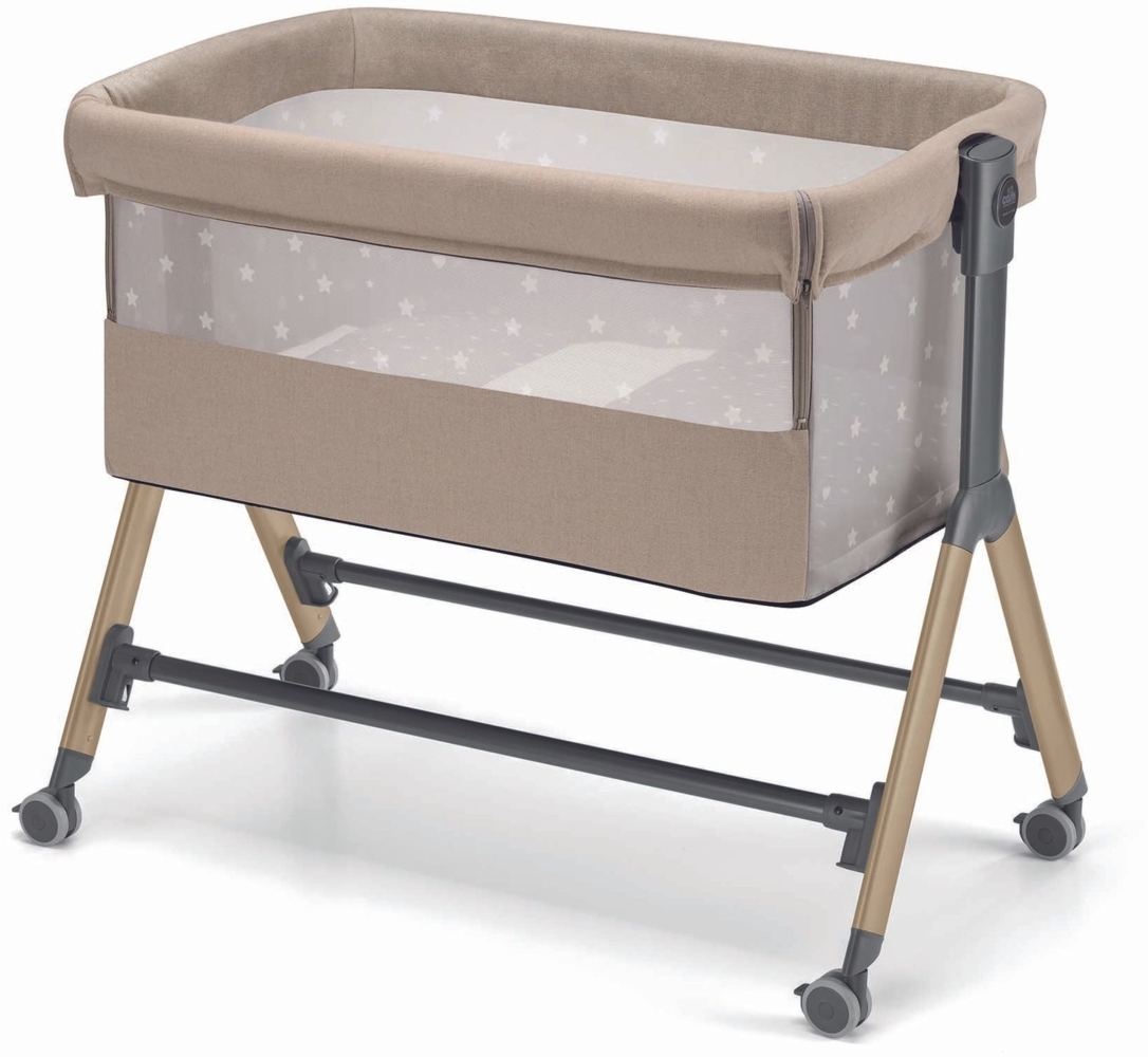 CAM Baby Beistellbett Sempreconte | für 0-9 kg | Braun | 8 Höhen Bild 1