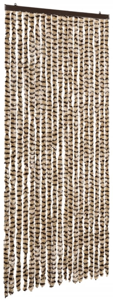 vidaXL Insektenschutz-Vorhang Beige und Braun 56x185 cm Chenille 325448 Bild 1