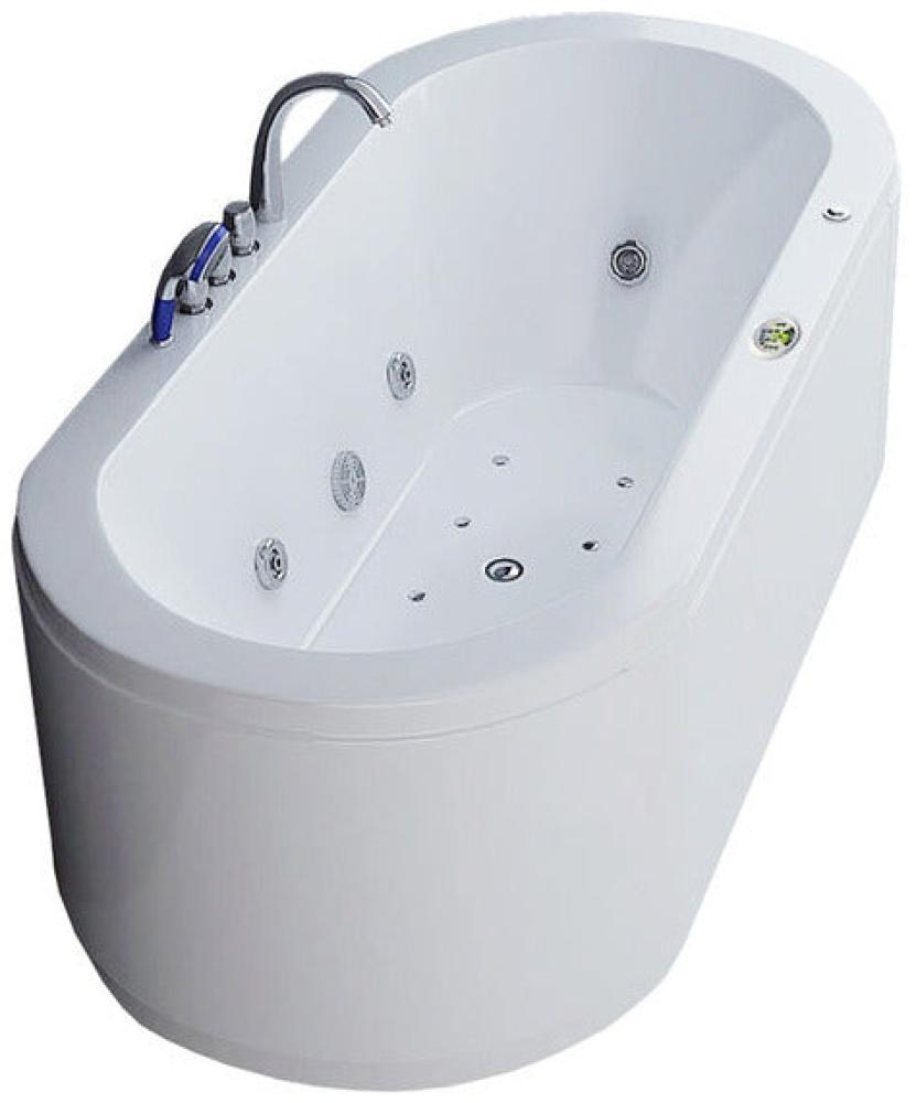 Luxus LED Whirlpool Badewanne 194x90 cm +Heizung +Radio Neustes Modell Bild 1