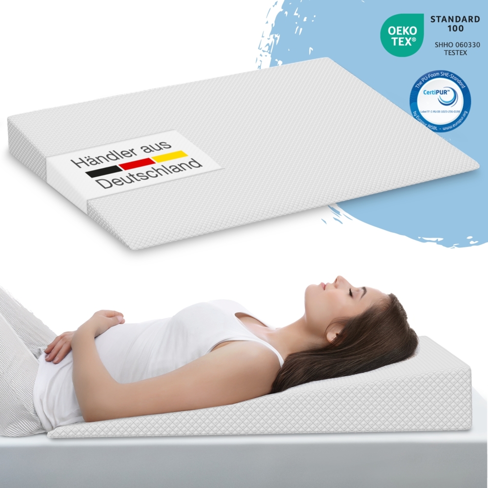 Bestschlaf Matratzenkeil, Weiß, 90x100 cm Bild 1