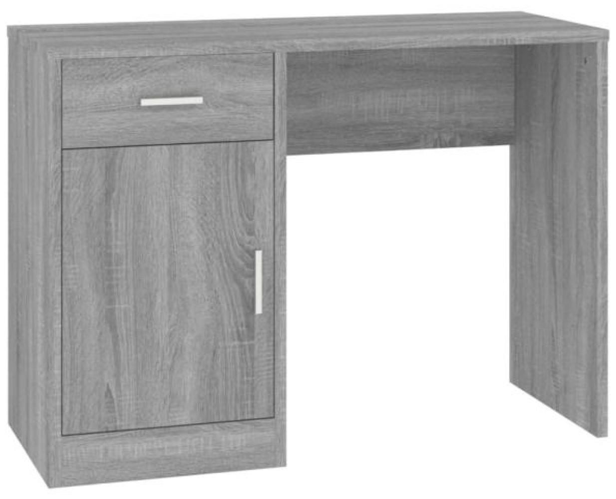 vidaXL Schreibtisch mit Stauraum Grau Sonoma 100x40x73 cm 342657 Bild 1