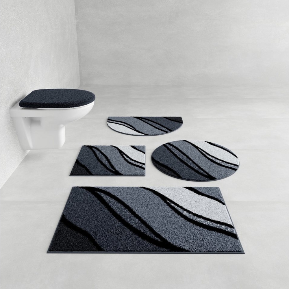 Grund Badematte Belize, Badvorleger, Badezimmer Teppich, sehr weich, Höhe 20 mm, rutschhemmend beschichtet, fußbodenheizungsgeeignet, schnell trocknend, Polyacryl, rechteckig, weiche Haptik, auch als 3 teiliges Set erhältlich, Made in Europe Bild 1