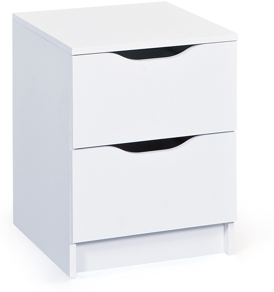 Nachtkommode >WESTPHALEN< (BxHxT: 41 x 50 x 40 cm) in weiß - 41 x 50 x 40 (BxHxT) Bild 1