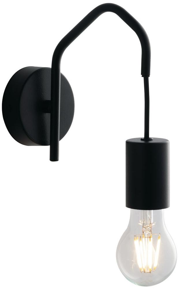 Außergewöhnliche Wandlampe HABITAT schwarz - minimalistische Designerlampe Bild 1