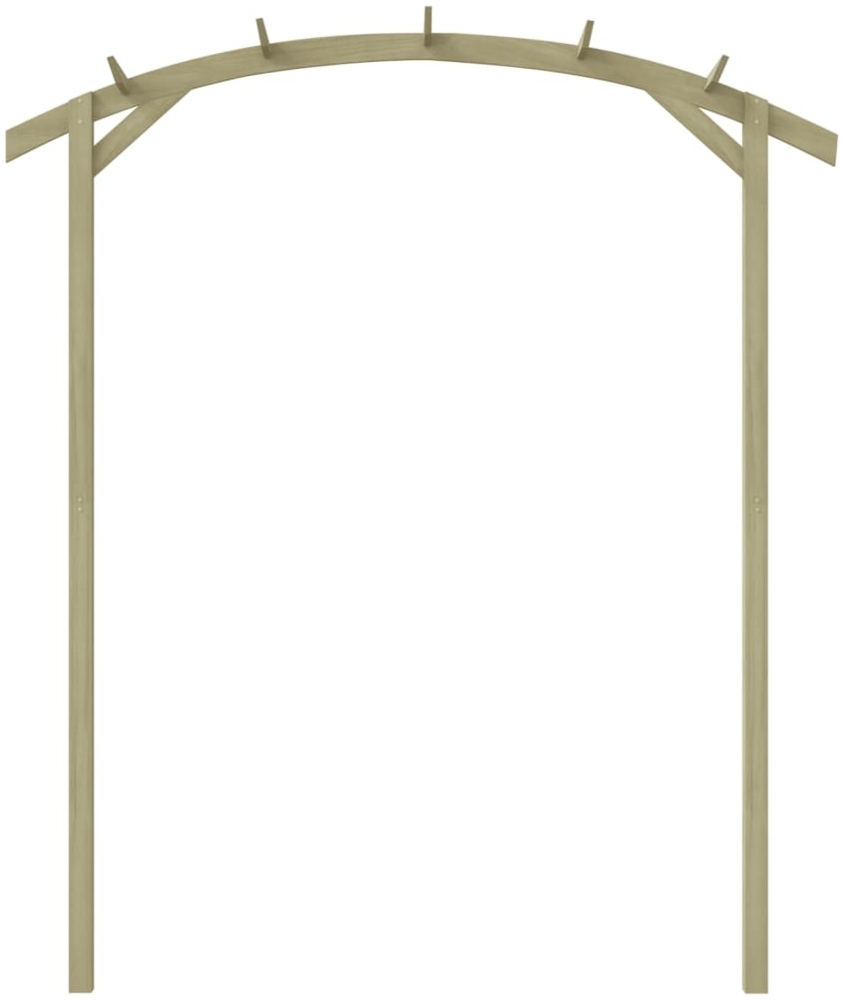vidaXL Garten-Pergola Kiefernholz Imprägniert 180x210x40 cm 44925 Bild 1
