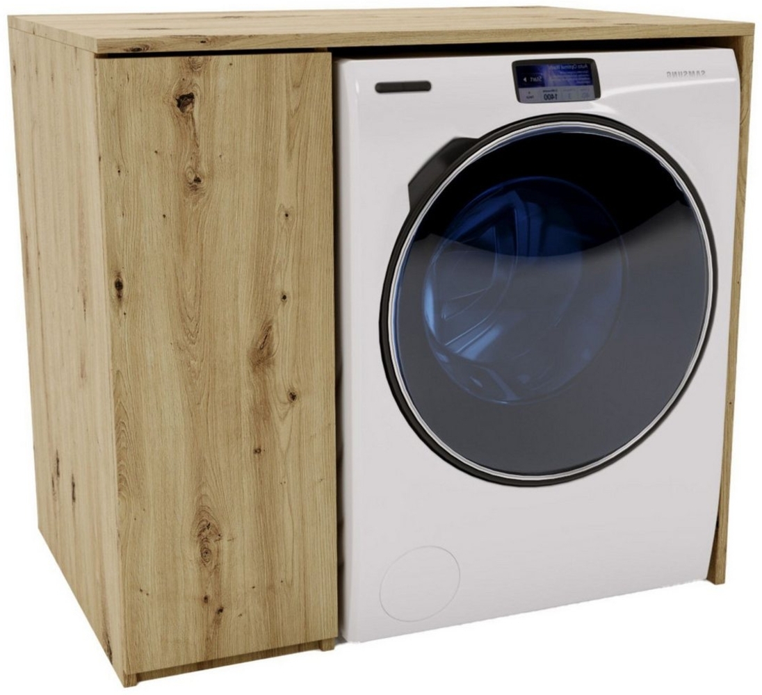 Raumhirsch Furniture Waschmaschinenumbauschrank mit Stauraum für Waschmaschine – Waschmaschinenschrank- vier Farben Bild 1