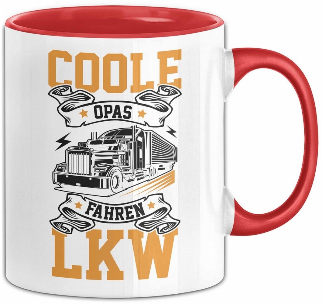 Trendation Tasse LKW Opa Geschenk Tasse Coole Opas Fahren LKW Vatertag Opa Geschenkidee Bild 1