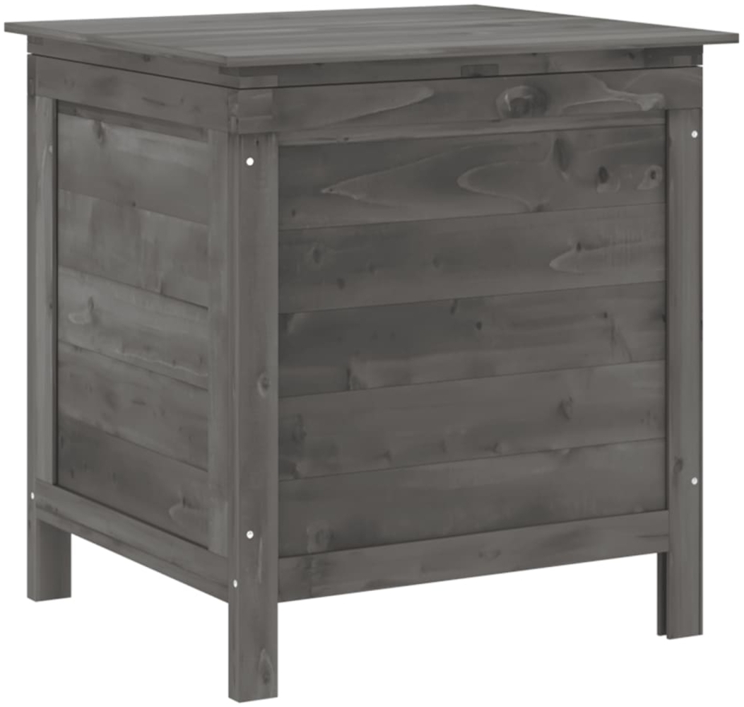 vidaXL Gartentruhe Anthrazit 50x49x56,5 cm Massivholz Tanne 364750 Bild 1
