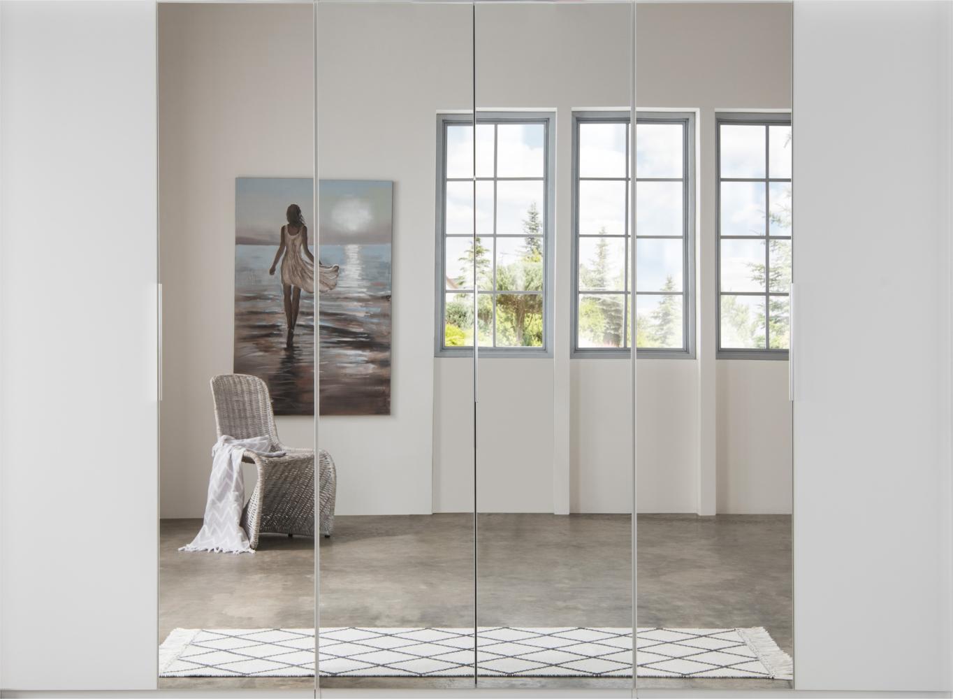 Falttürenschrank >Everly< in weiß - 300x216x58cm (BxHxT) Bild 1