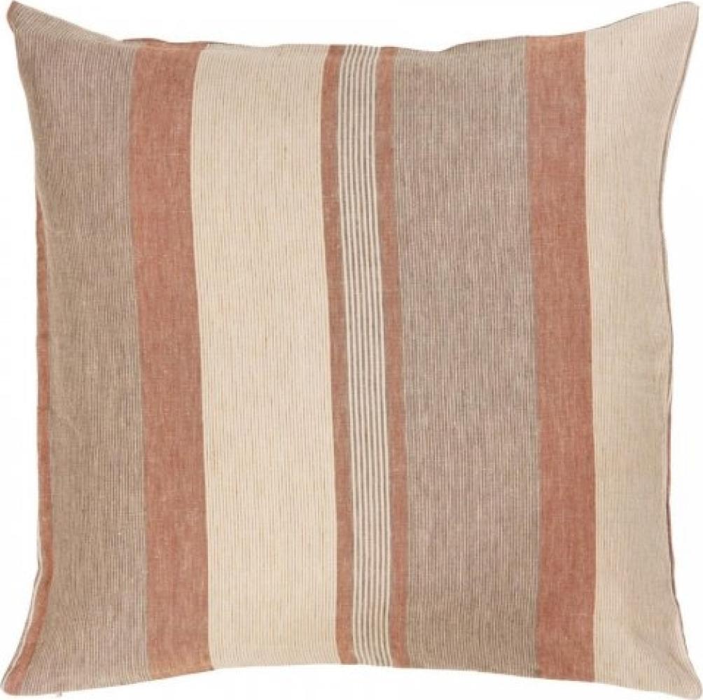 Ib Laursen Kissenbezug Beige mit braunen Streifen (50x50cm) 6249-00 Bild 1