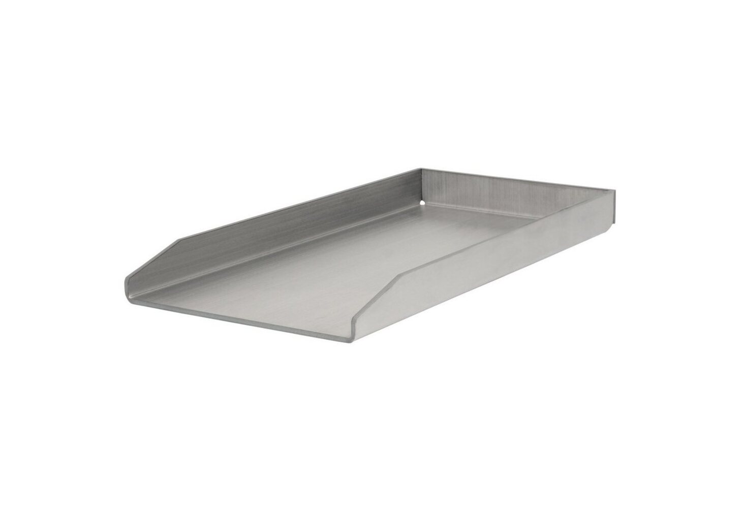 BBQ-Toro Grillplatte Edelstahl, 26 x 43,4 cm, Plancha für Holzkohle und Gasgrill Bild 1