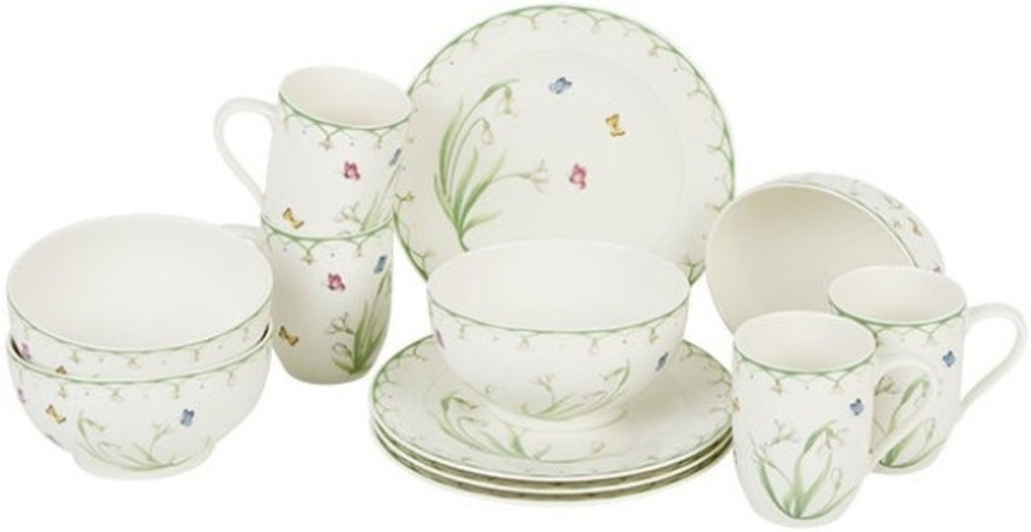 Villeroy & Boch Colourful Spring Frühstücks-Set für 4 Personen / 12 Teile Bild 1