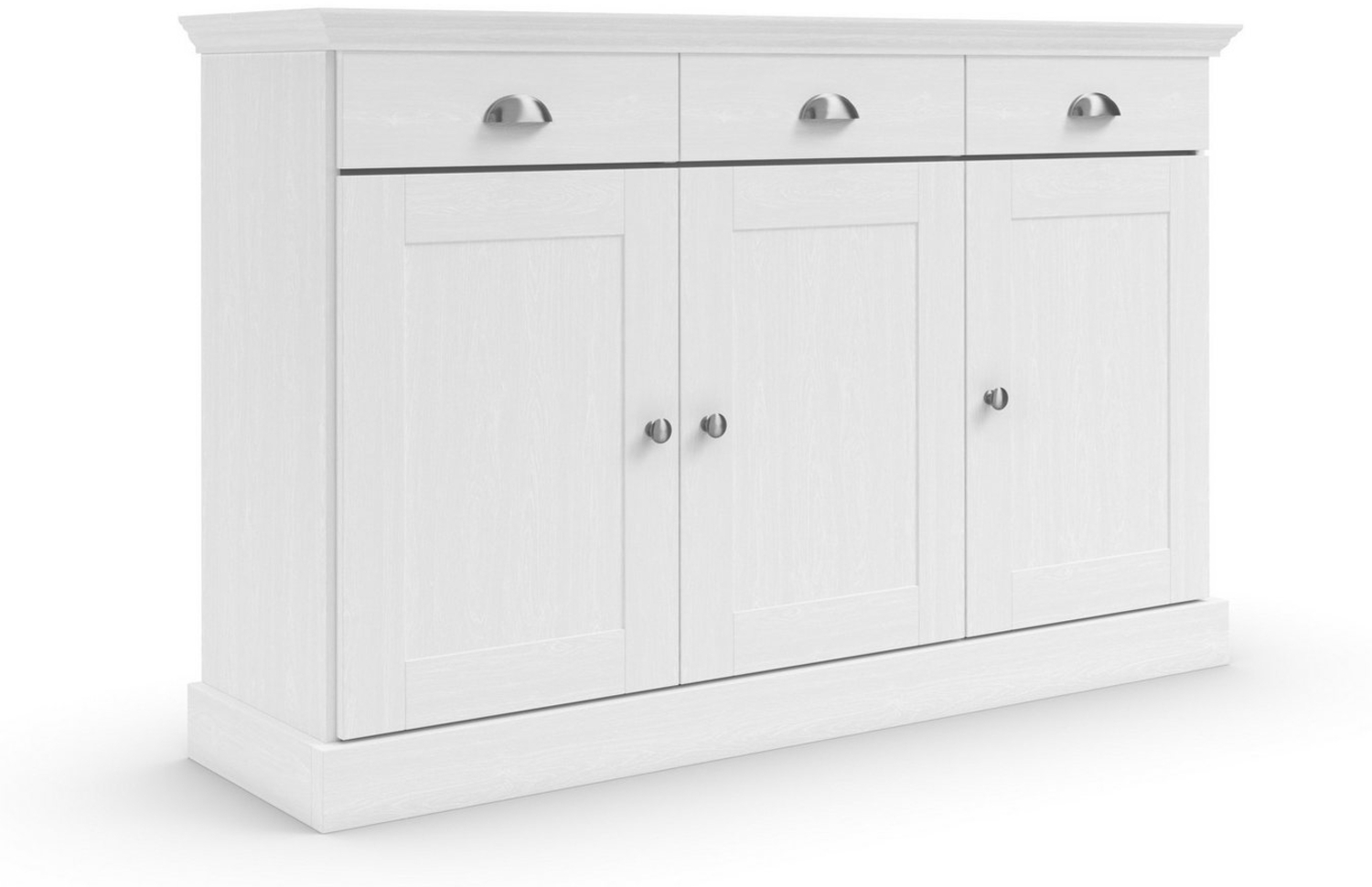 Home affaire Sideboard Motala, Kommode, 3 Schubladen und 2 verstellbare Einlegeböden, Breite 125 cm Bild 1