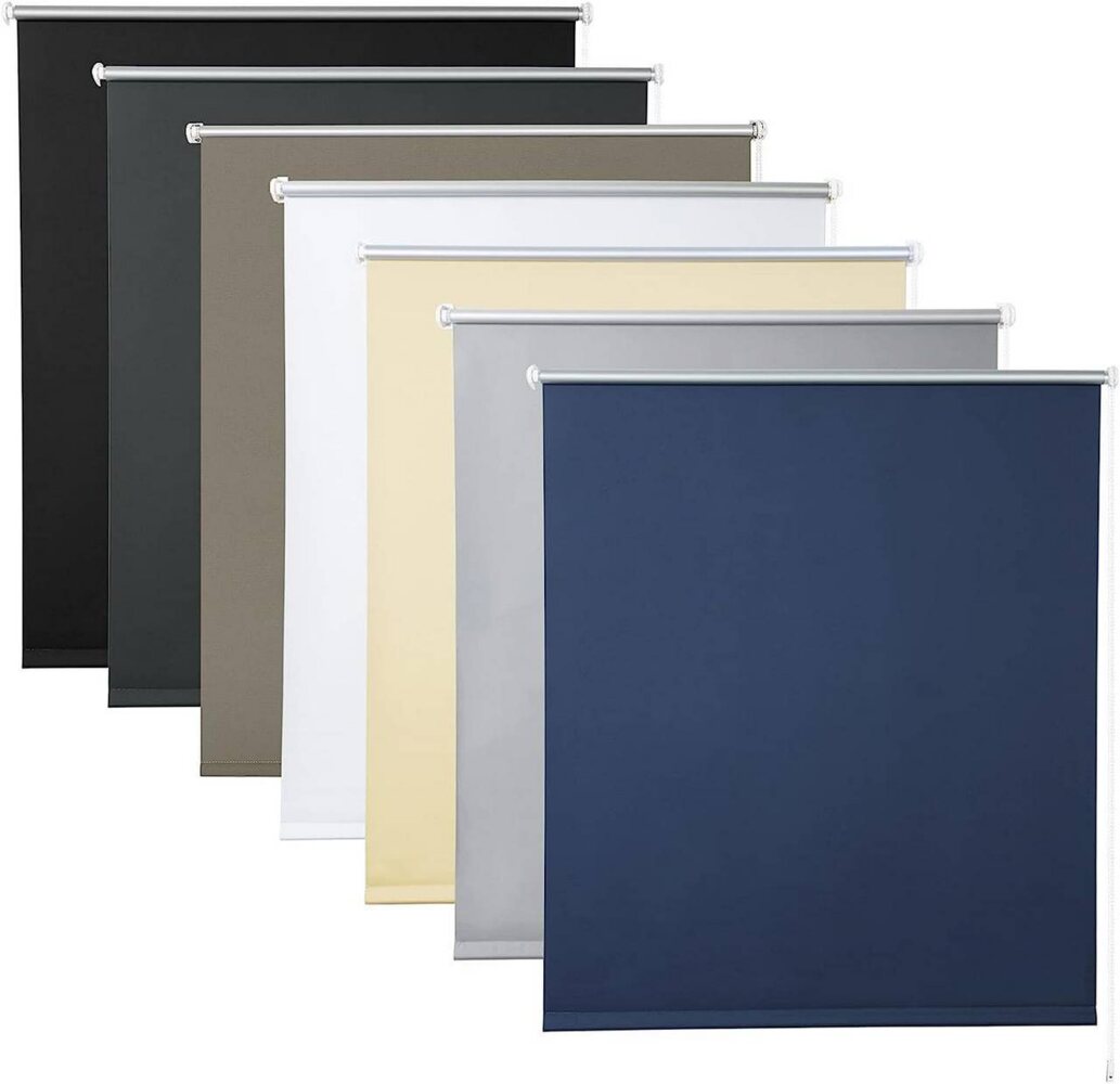 Verdunklungsrollo, Woltu, verdunkelnd, verspannt, Klemmfix, ohne Bohren easyfix Bild 1