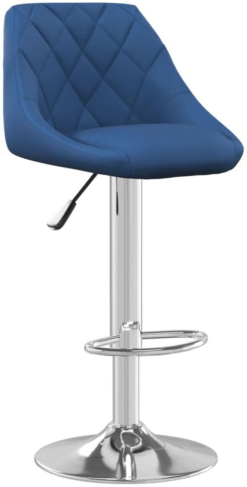 vidaXL Barhocker Blau Samt [335298] Bild 1