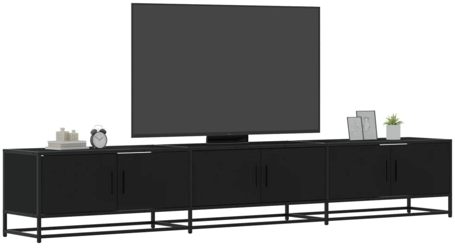 vidaXL TV-Schrank Schwarz 240x35x41 cm Holzwerkstoff 3300795 Bild 1