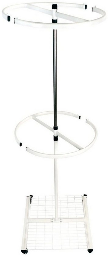 HomeGuru Kleiderständer Runder Kleiderständer auf Rollen, Trockenständer, Garderobe, Metall Bild 1