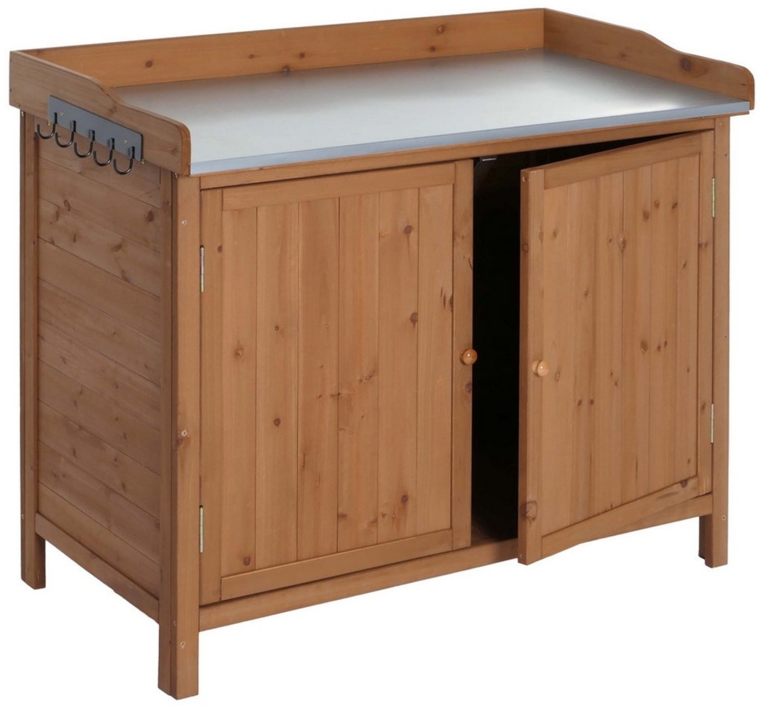 MCW Pflanztisch MCW-L69, Arbeitsplatte aus pflegeleichtem Zinkblech Bild 1