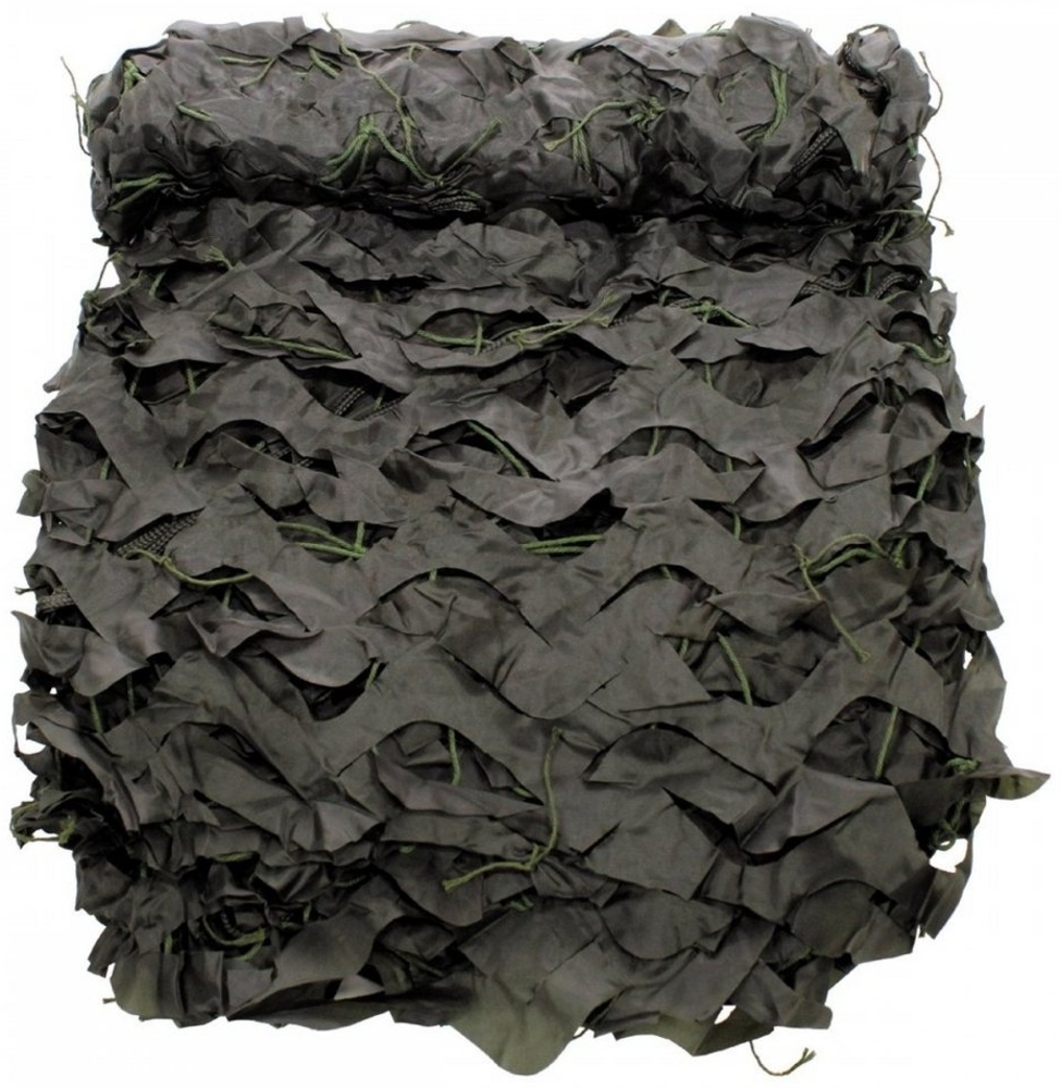 MFH Sonnensegel Tarnnetz, 3 x 2 m, "Basic", oliv, mit PVC-Tragebeutel, umlaufend eingefasst Bild 1