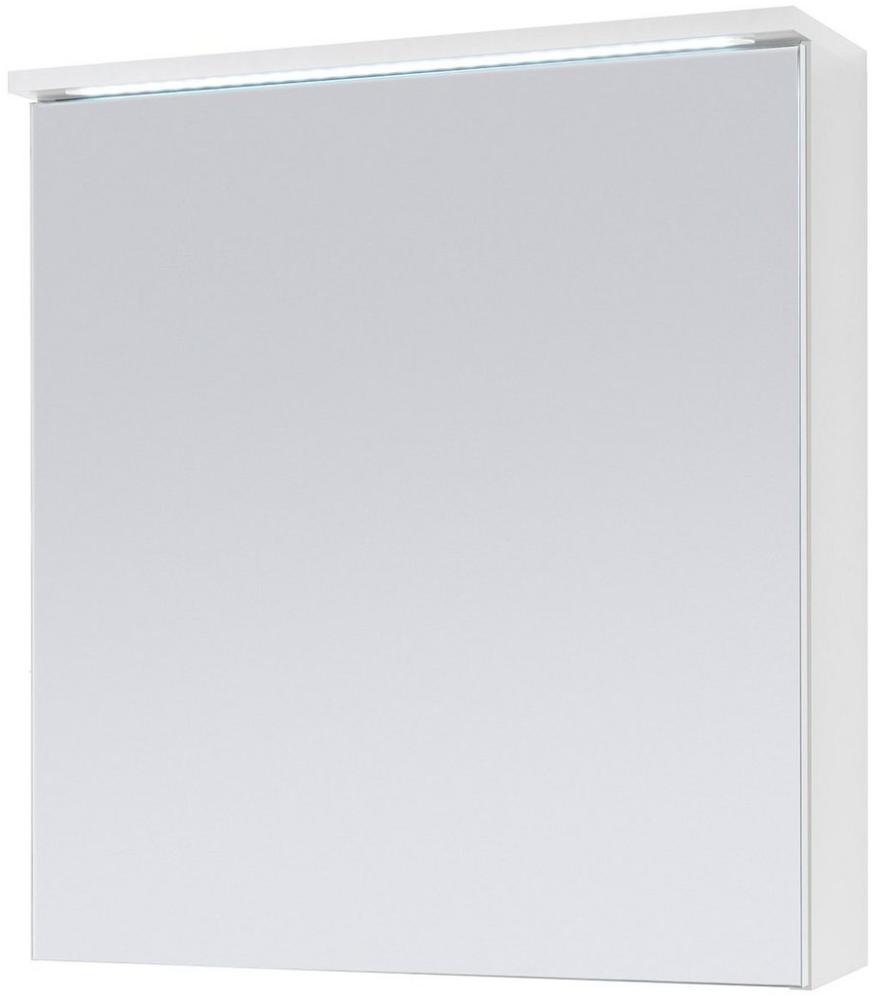 Spiegelschrank >Kirkja< in Weiß - 80x68x22,5cm (BxHxT) Bild 1