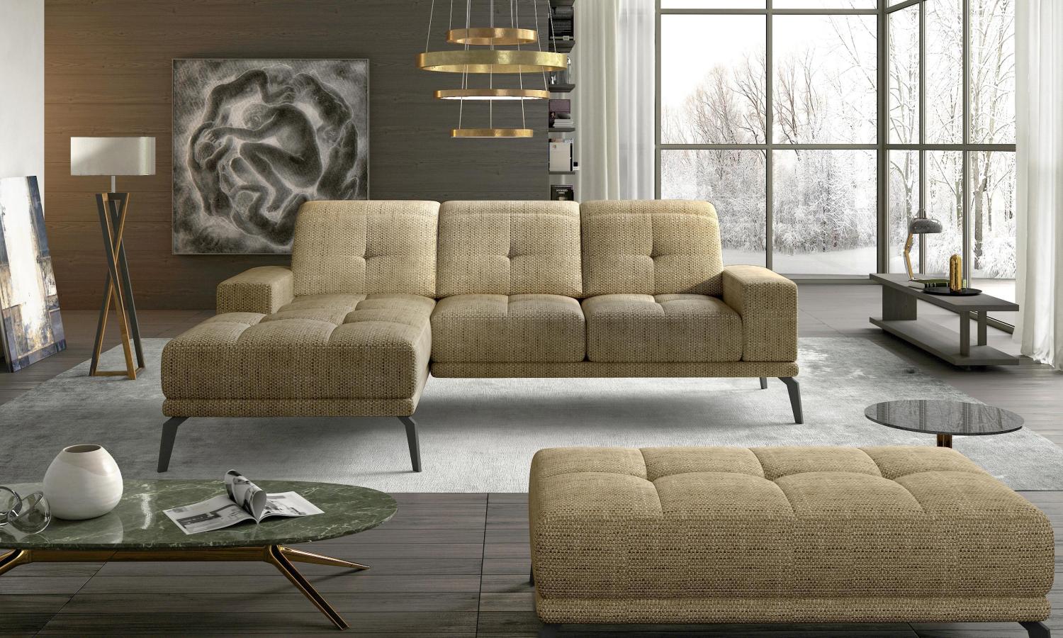 Wohnideebilder Narożnik Torrense + Puf Beige Sitzgruppen TorL_P_09 Bild 1