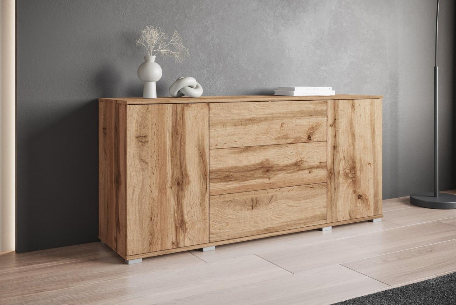 INOSIGN Sideboard Kenia (1 St), Modernes Sideboard mit 3 Schubladen und 4 Fächern, Breite 150 cm Bild 1