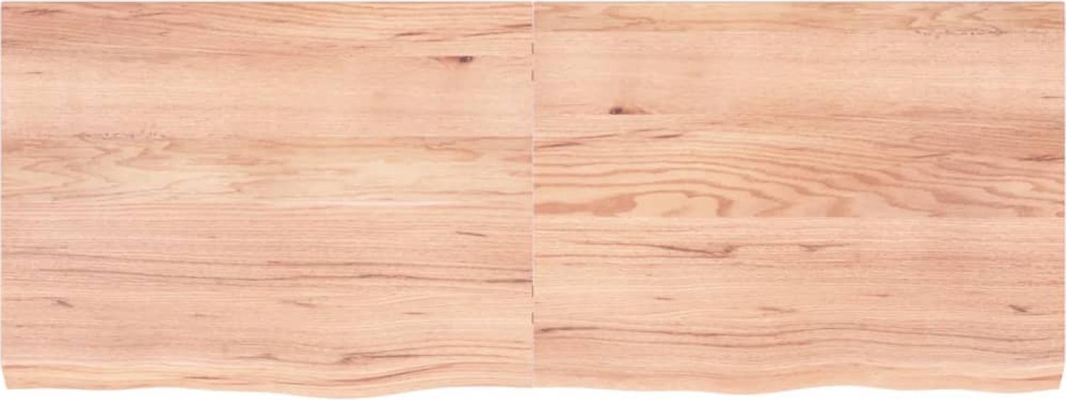 vidaXL Tischplatte Hellbraun 160x60x(2-6)cm Massivholz Eiche Behandelt 3156388 Bild 1