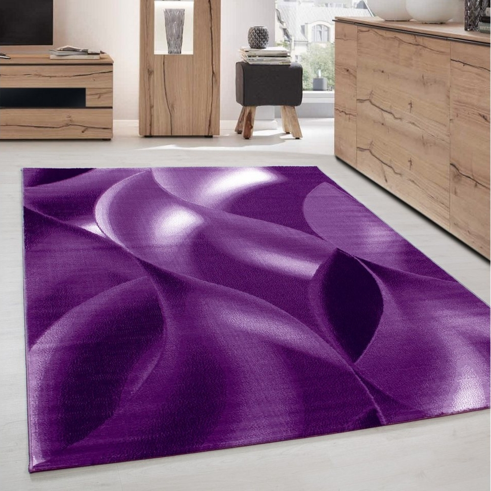 Carpettex Designteppich Abstrakt Wellen Design, Läufer, Höhe: 6 mm, Kurzflor Teppich Wohnzimmer Abstrakt Wellen Design Pflegeleicht Bild 1