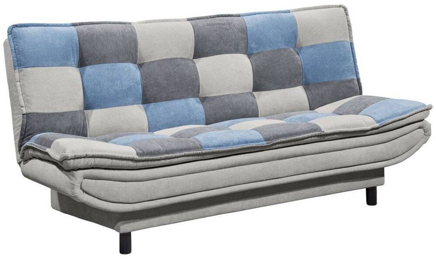 Schlafsofa mit Bettkasten in 188x118 cm PIRNA-09, in der Farbe schlamm, denim, dark grey Bild 1