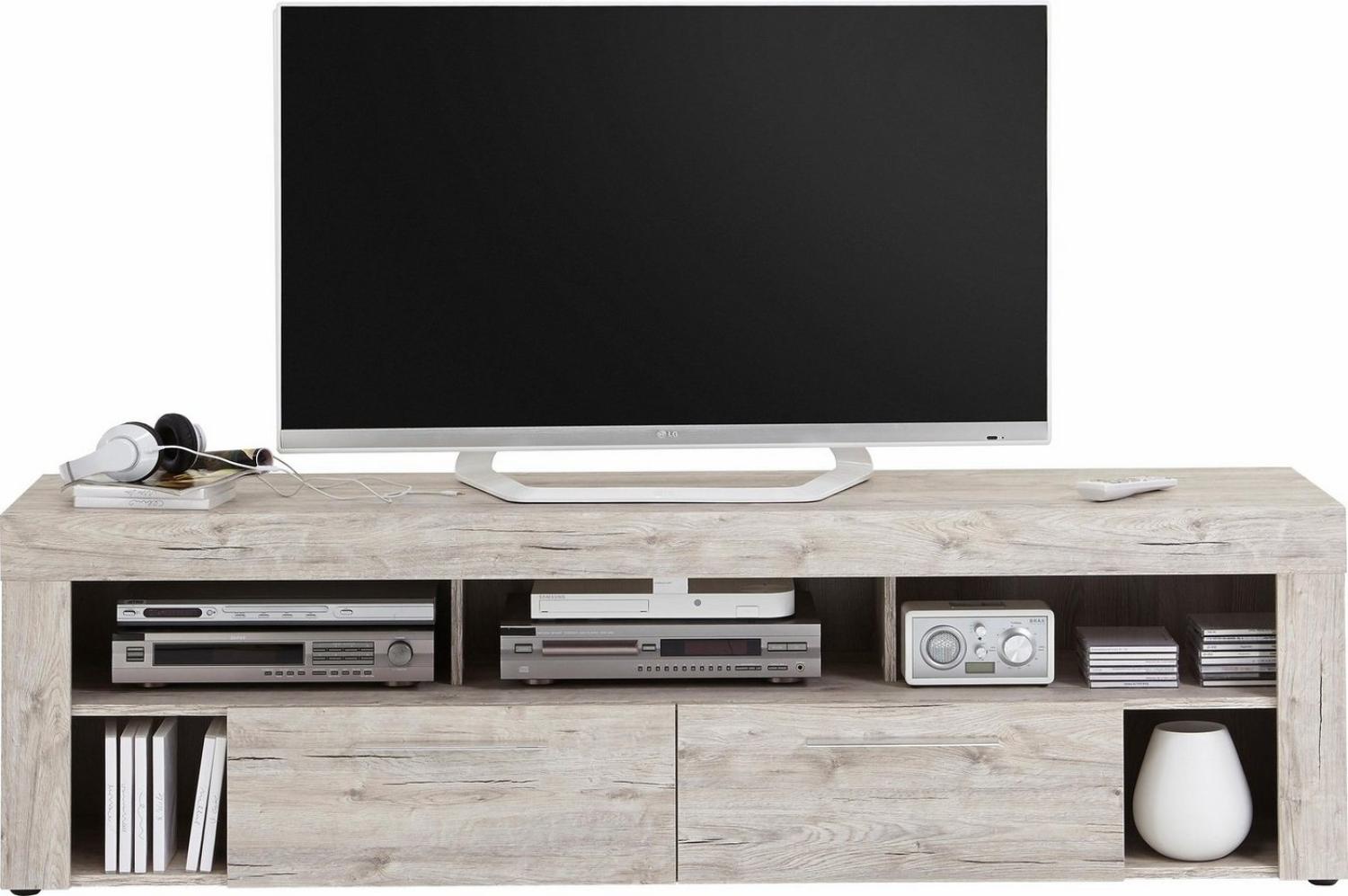 FMD Möbel - VIBIO 2 - TV/Hifi Lowboard - melaminharzbeschichtete Spanplatte - Sandeiche Nb - 180 x 52,8 x 41,3cm Bild 1