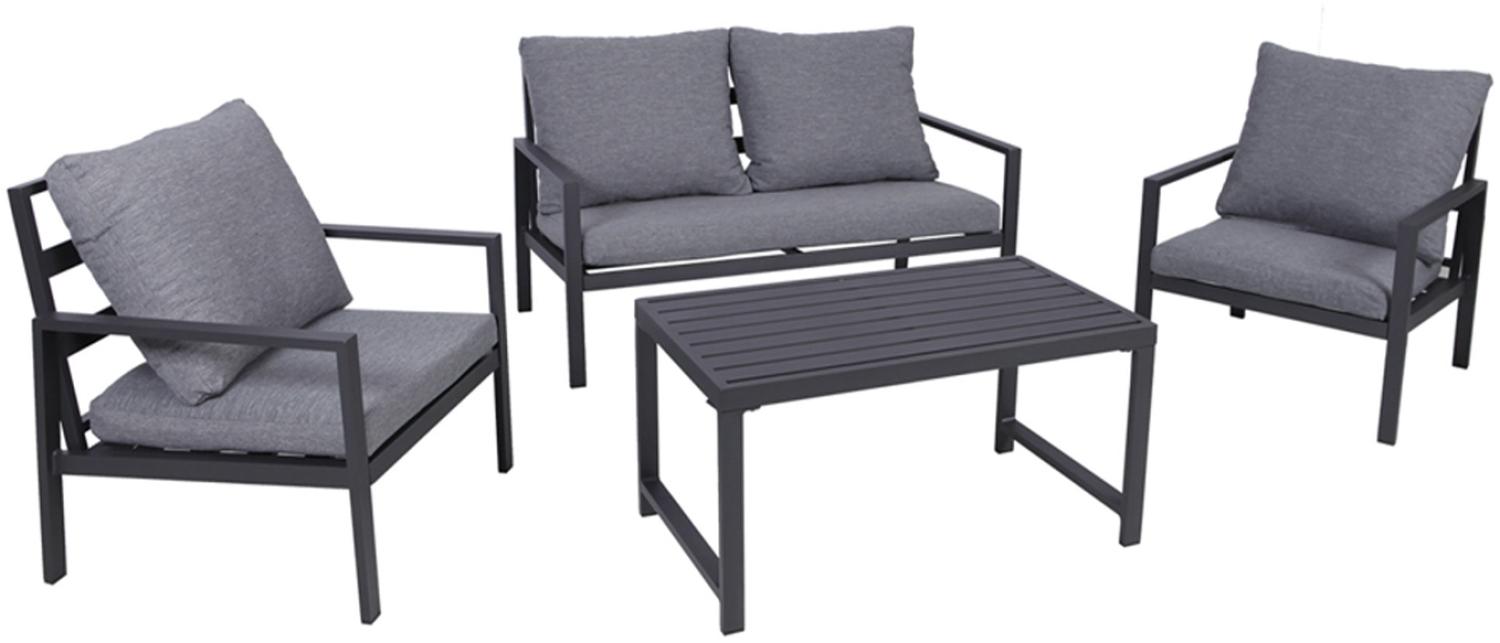 Aluminium Terrassen - Lounge Set 11-tlg Anthrazit Bild 1