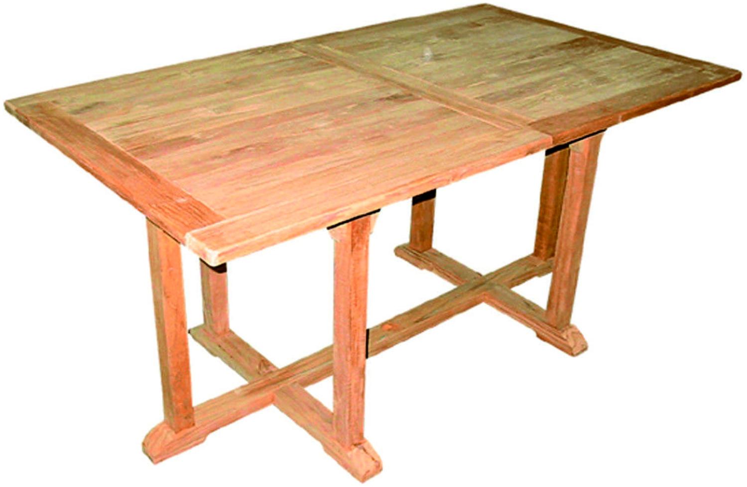 Teak Tisch Gartentisch ausziehbar 210/160 x 90 x 75 cm Bild 1