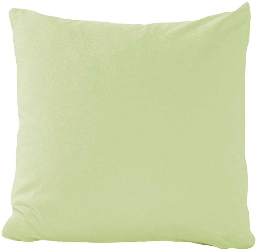 Mako Kissenbezug Feinjersey 40 x 40 cm limone Bild 1
