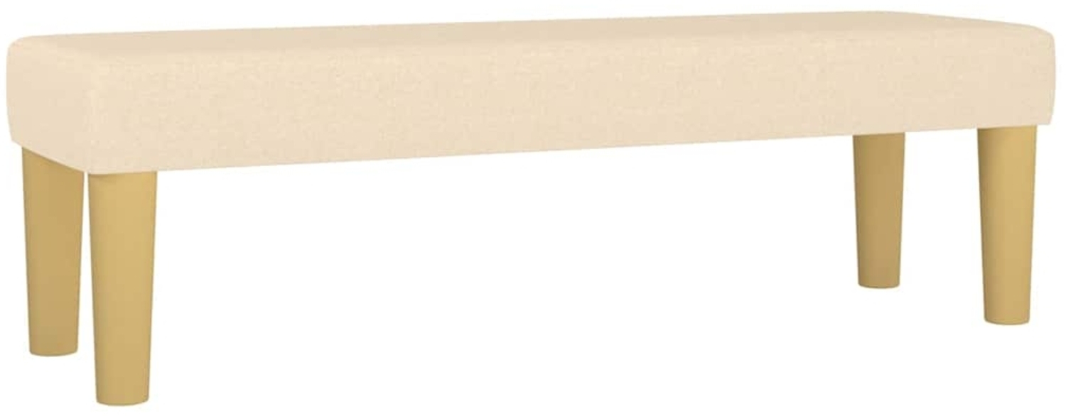 vidaXL Sitzbank Creme 100 x 30 x 30 cm Stoff [346657] Bild 1