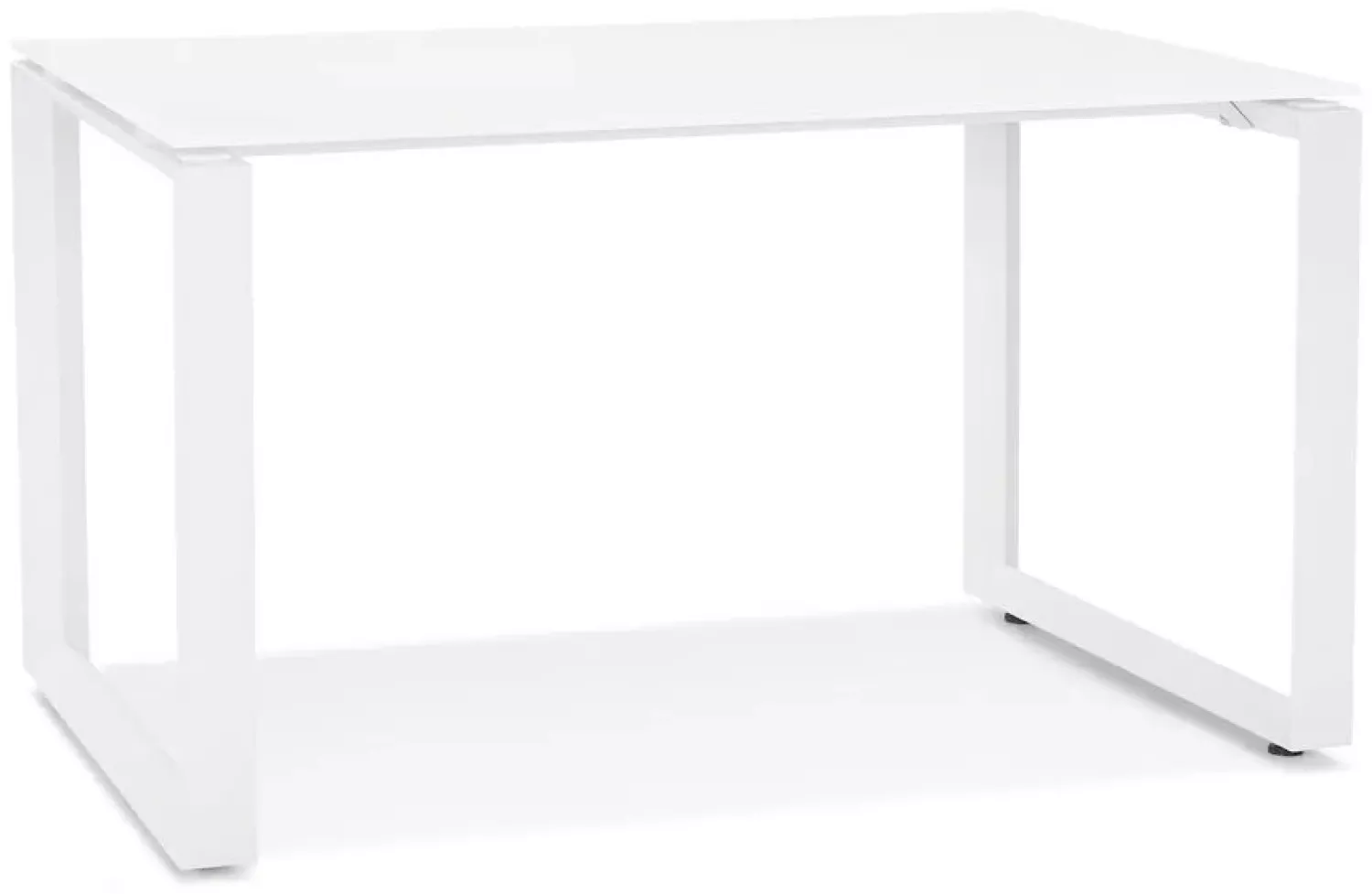 Kokoon Design Schreibtisch Abak Glas Weiß 120 cm Bild 1