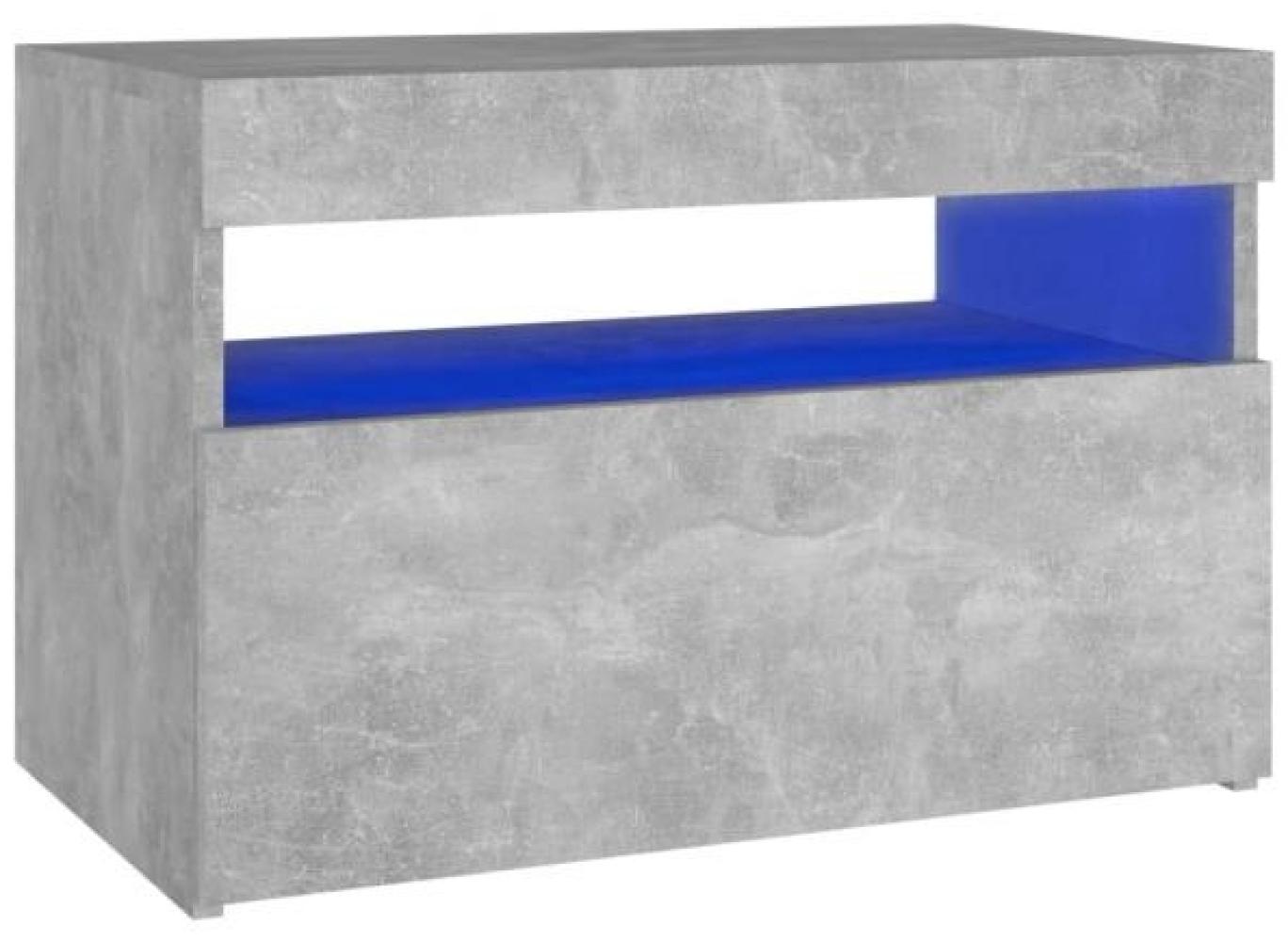 vidaXL TV-Schrank mit LED-Leuchten Betongrau 60x35x40 cm 804417 Bild 1