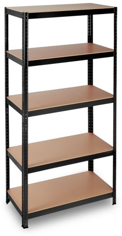 Relaxdays 2 x Schwerlastregal schwarz, 180x90x Bild 1