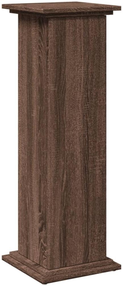 vidaXL Postament mit Stauraum, Holzwerkstoff, Braune Eiche, 31 x 30 x 90 cm Bild 1