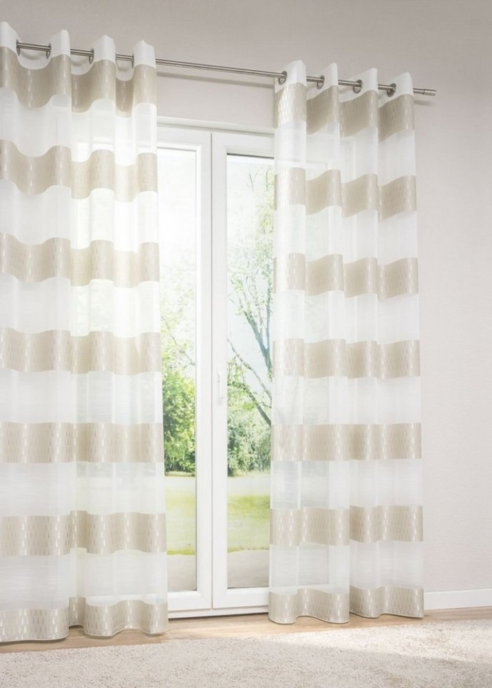 LYSEL® Vorhang Ösenschal Matrio, (1 St), halbtransparent, HxB 245x144cm Bild 1