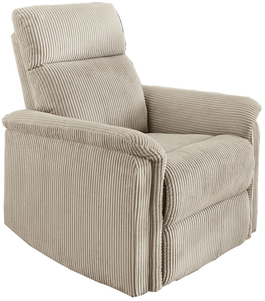 Sessel Jana / Juist 1, Polyester, Stoff, Beige, Grau, 78 x 100 x 93 cm Bild 1