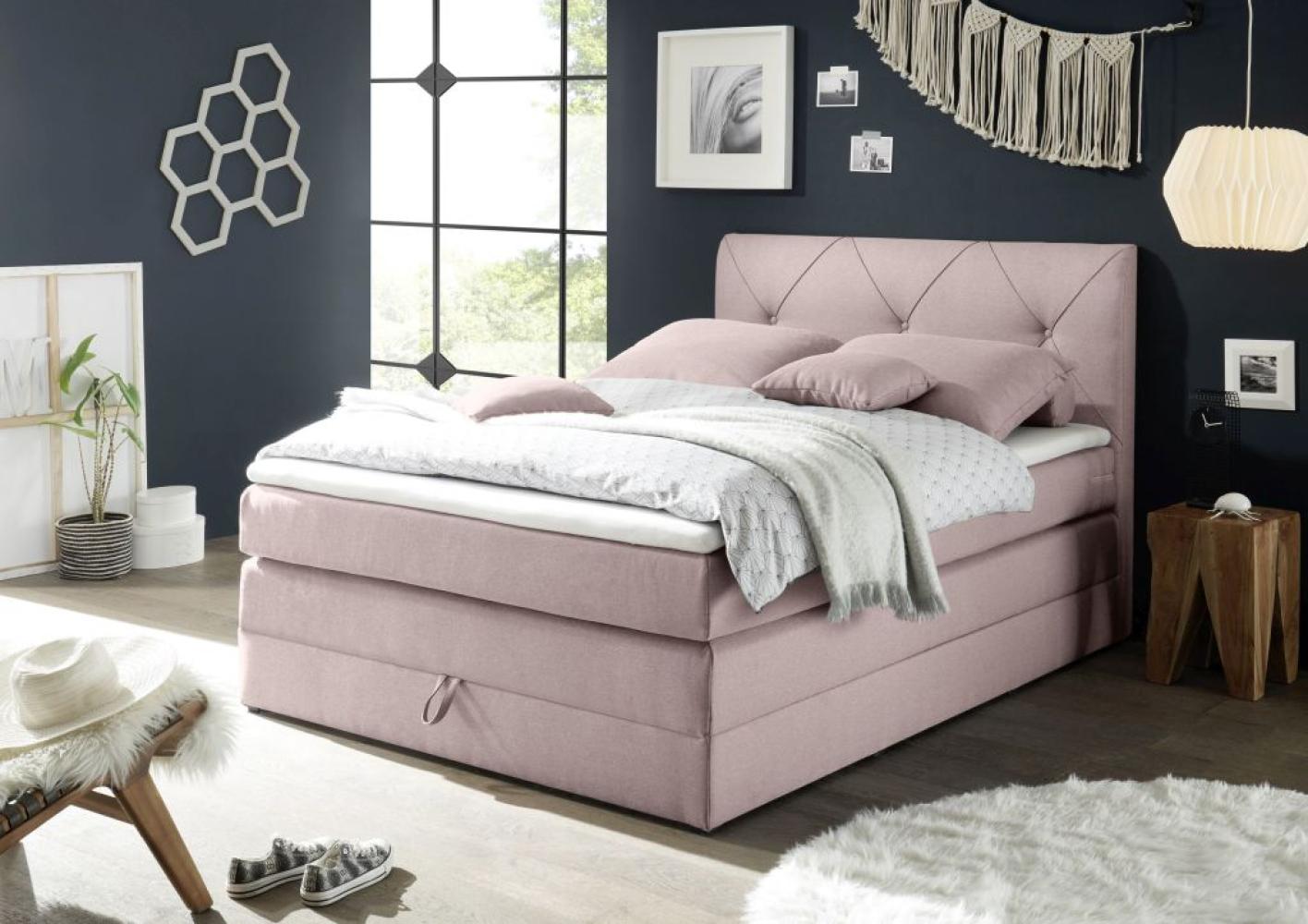 Boxspringbett 120 x 200 cm CALGARY 1, Flamingo H2 Bild 1