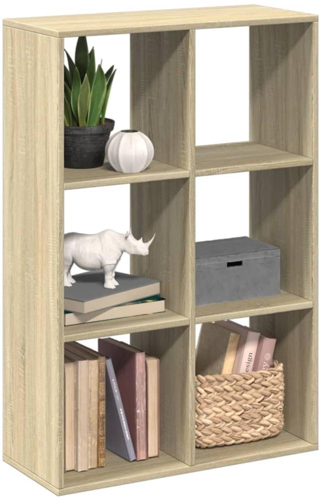 vidaXL Raumteiler-Bücherregal Sonoma-Eiche 69,5x29x103,5 cm 858014 Bild 1